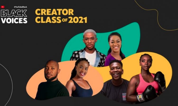 Africa's #YouTubeBlackVoices Creator Class of 2021 named
